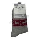 Женские шерстяные бесшовные носки MilanKo