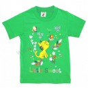 Детская однотонная зеленая футболка для мальчиков и девочек с принтом "Little Sweet"