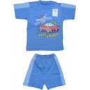 Комплект для мальчиков комбинированные футболка и шорты с принтом Машина Driver. Ткань кулирка. 