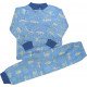 Пижама для мальчиков на 2-х кнопках с набивными рисунками. Ткань двунитка с начесом