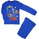 Комплект детский (пижама) из интерлока толстовка с втачными рукавами  с застежкой на кнопки с принтом "папин любимчик" и брюки