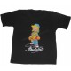 Однотонная футболка для мальчика из кулирки с принтом "Вливайся"
