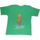 Однотонная футболка для мальчика из кулирки с принтом "Вливайся"