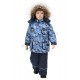 Комплект зимний для мальчиков, Куртка + Полукомбинезон, ткань принц принтованный