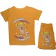 Летний комплект футболка и шортики для девочек с принтом  Папина радость Мамина гордость. Ткань кулирка.