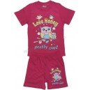 Летний комплект для девочек, футболка + шорты, с принтом Love Honey. Ткань кулирка