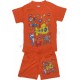 Летний комплект для мальчиков и девочек, футболка + шорты, с принтом funny company. Ткань кулирка