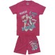 Летний комплект для девочек, футболка + шорты, с принтом Зайки. Ткань кулирка