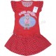 Комплект для девочки футболка с аппликацией Sail Club (3 года b 4 года) и Dance (2 года) + юбка в горошек. Ткань кулирка.