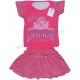 Комплект для девочки футболка с аппликацией Sail Club (3 года b 4 года) и Dance (2 года) + юбка в горошек. Ткань кулирка.