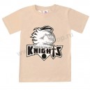 Детская однотонная футболка для мальчиков с принтом "Knights". Ткань кулирка.