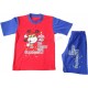 Комплект для мальчика из кулирки футболка и шорты с ярким принтом