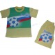 Комплект для мальчиков футболка и шорты из кулирки с принтом