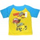 Двухцветная футболка для мальчика с принтом Start Raser